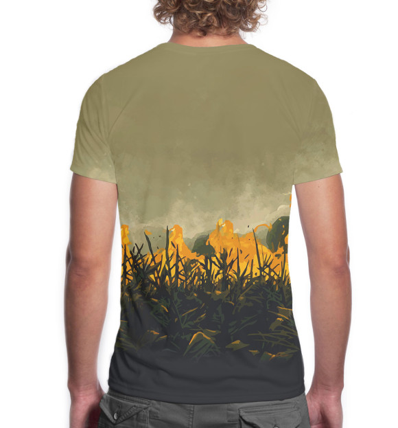 Мужская футболка с изображением Настоящий детектив цвета Белый