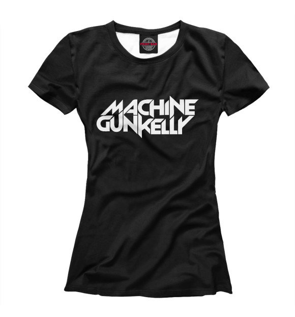 Женская футболка с изображением Machine Gun Kelly цвета Белый