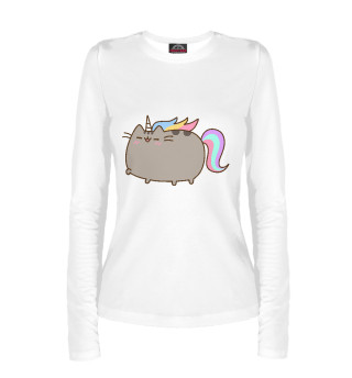 Женский лонгслив Pusheen Happy Unicorn