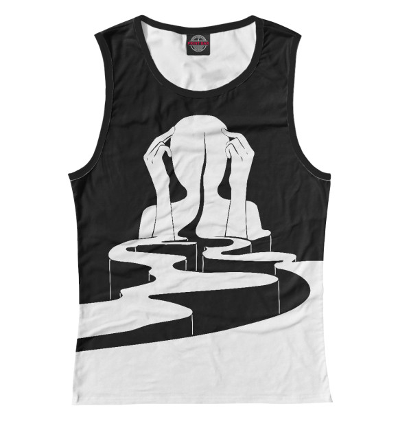 Майка для девочки с изображением Ход мыслей цвета Белый