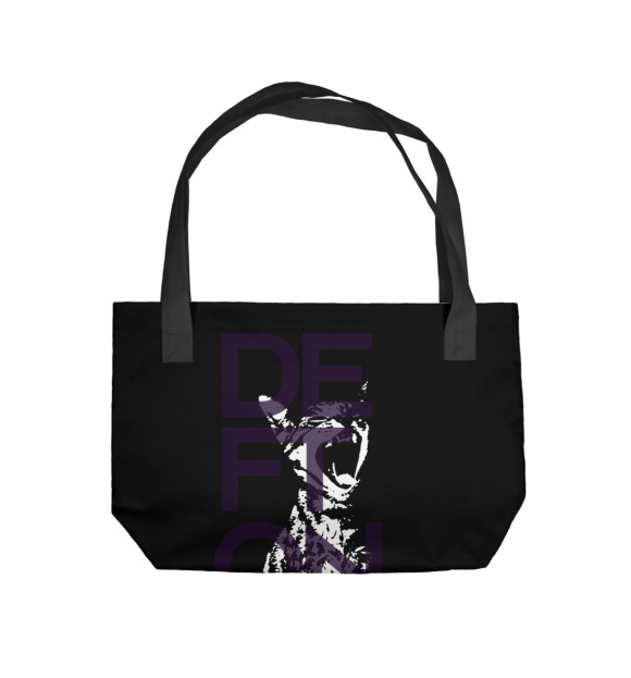 Пляжная сумка с изображением Deftones цвета 