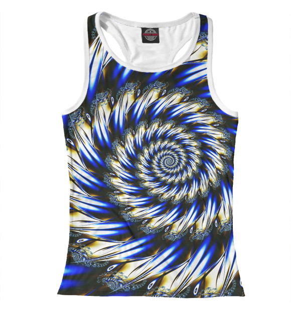 Женская майка-борцовка с изображением Абстракция цвета Белый