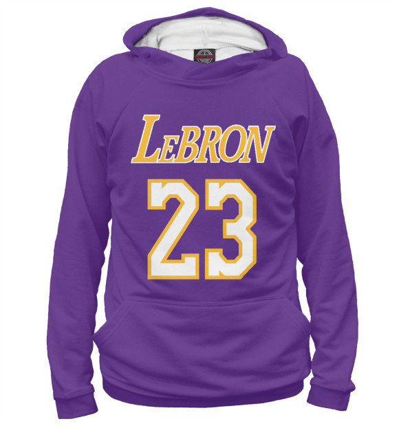 Женское худи с изображением LeBron 23 цвета Белый