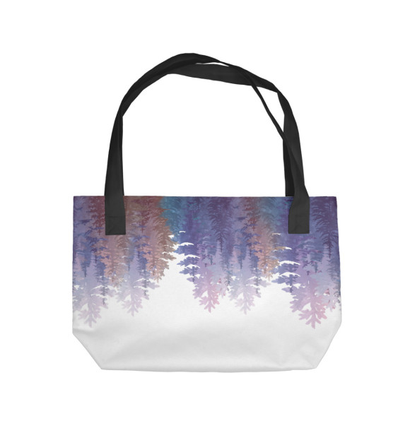 Пляжная сумка с изображением Лес цвета 