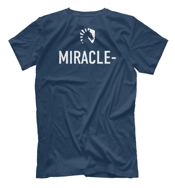 Мужская футболка с изображением Liquid.Miracle цвета Белый