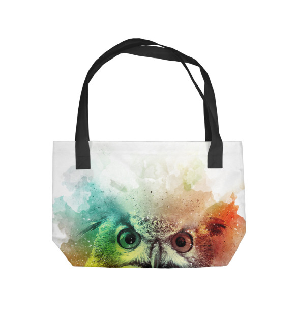 Пляжная сумка с изображением Сова цвета 