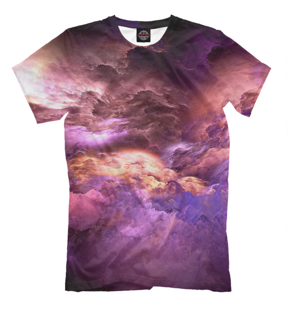 Мужская футболка с изображением Wayward sky цвета Молочно-белый