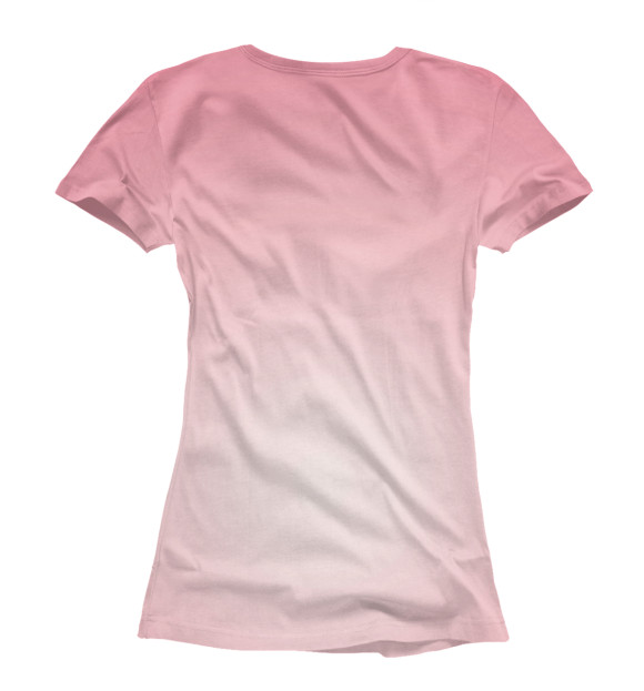 Женская футболка с изображением VМой главный Подарок цвета Белый