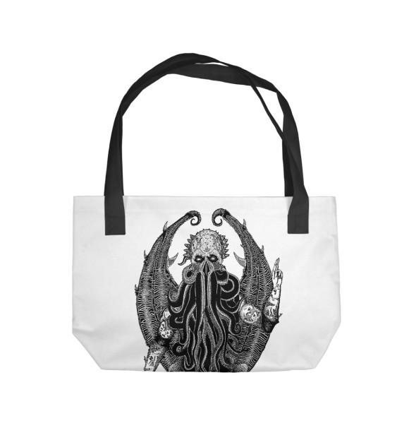 Пляжная сумка с изображением Ктулху цвета 