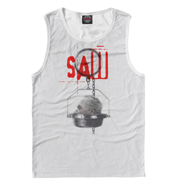 Майка для мальчика с изображением Пила цвета Белый