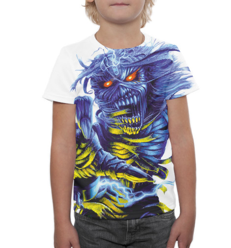 

Футболки Print Bar, Молочно-белый, Iron Maiden