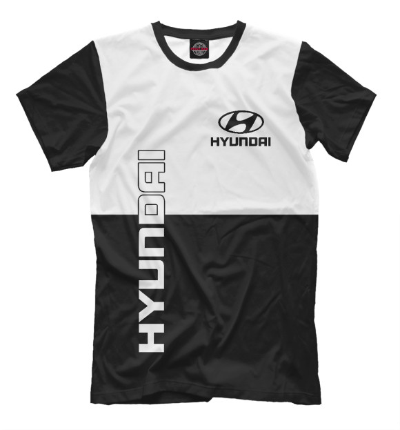 Футболка для мальчиков с изображением Hyundai цвета Белый