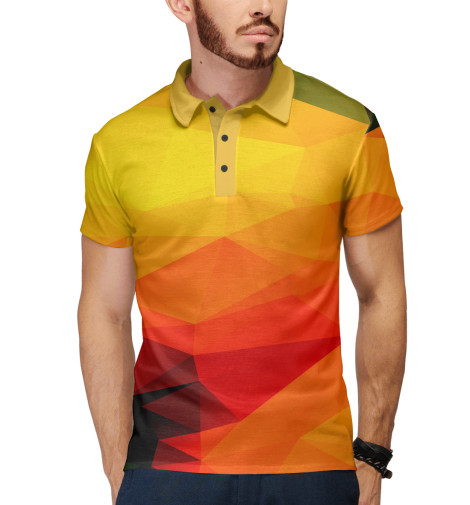 

Поло Print Bar, Белый, Polygon