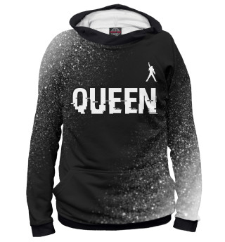 Женское худи Queen Glitch Black (блестки)