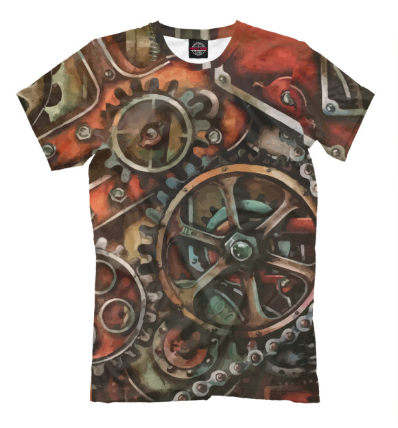 Футболка для мальчиков с изображением Редуктор / Steampunk цвета Белый