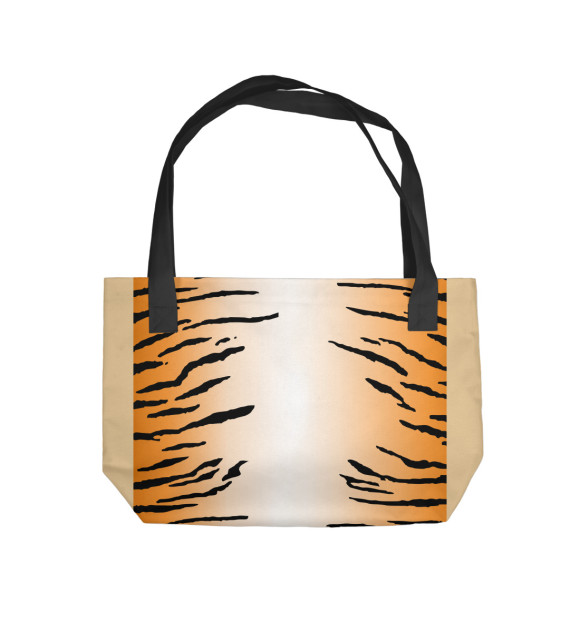 Пляжная сумка с изображением Тигриная шкура цвета 