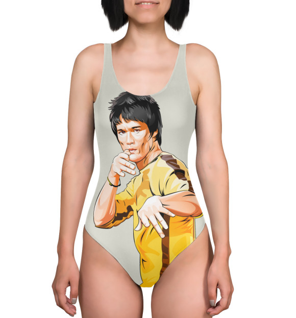 Купальник-боди с изображением Bruce Lee цвета 