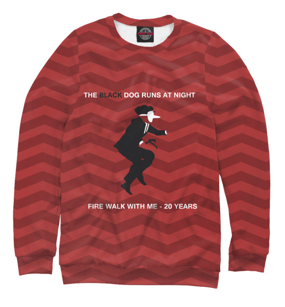 Свитшот для мальчиков с изображением Twin Peaks цвета Белый