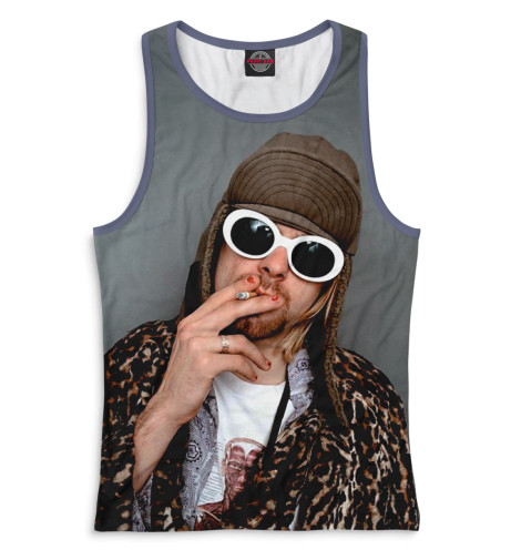

Майки борцовки Print Bar, Белый, Kurt Cobain
