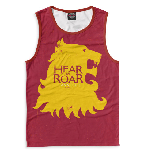 

Майки Print Bar, Белый, Символ Ланнистеров