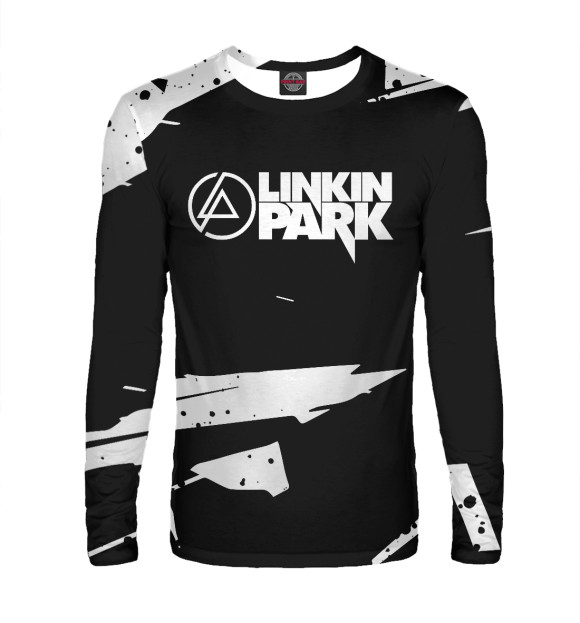 Мужской лонгслив с изображением Linkin Park цвета Белый
