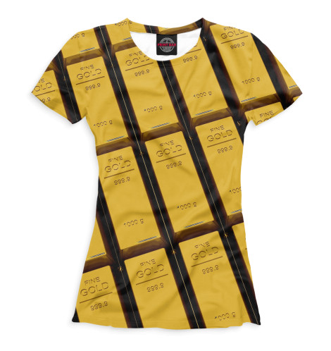 

Футболки Print Bar, Белый, Золотые слитки