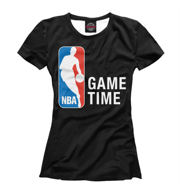 Женская футболка с изображением NBA - Game Time цвета Белый