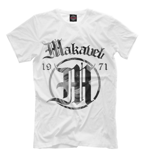 

Футболки Print Bar, Молочно-белый, 2pac - Makaveli