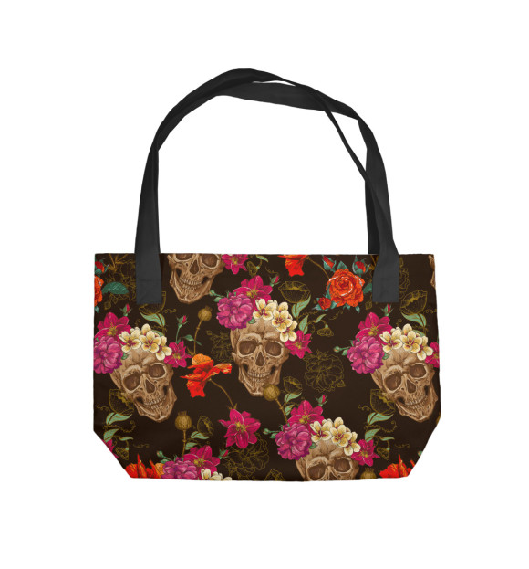 Пляжная сумка с изображением Черепа цвета 