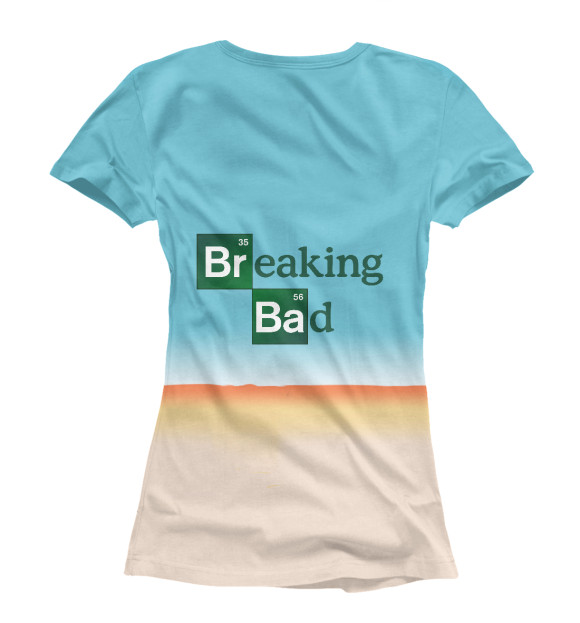 Футболка для девочек с изображением Breaking bad цвета Белый
