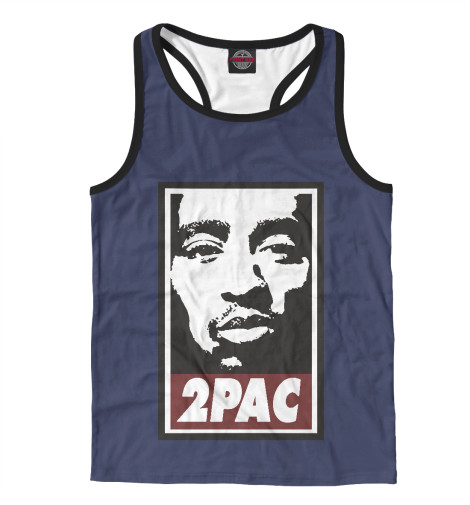 

Майки борцовки Print Bar, Белый, 2pac