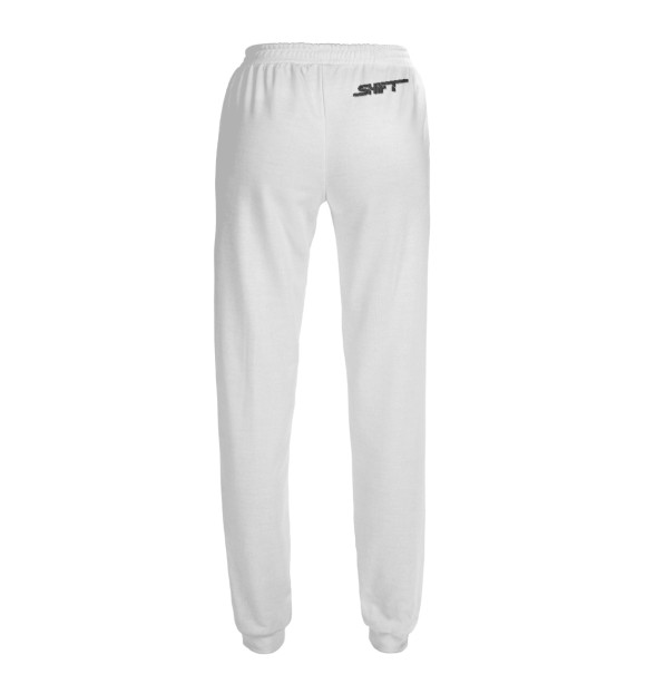 Женские спортивные штаны с изображением Shift DjMan White цвета Белый