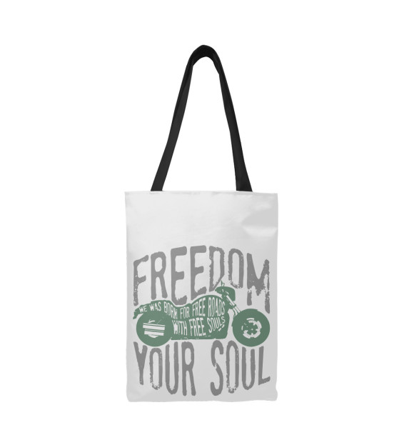 Сумка-шоппер с изображением Freedom In Your Soul цвета 