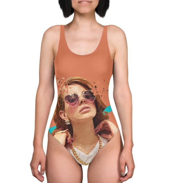 Купальник-боди с изображением Lana Del Rey цвета 