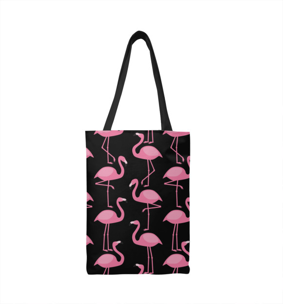 Сумка-шоппер с изображением Фламинго цвета 