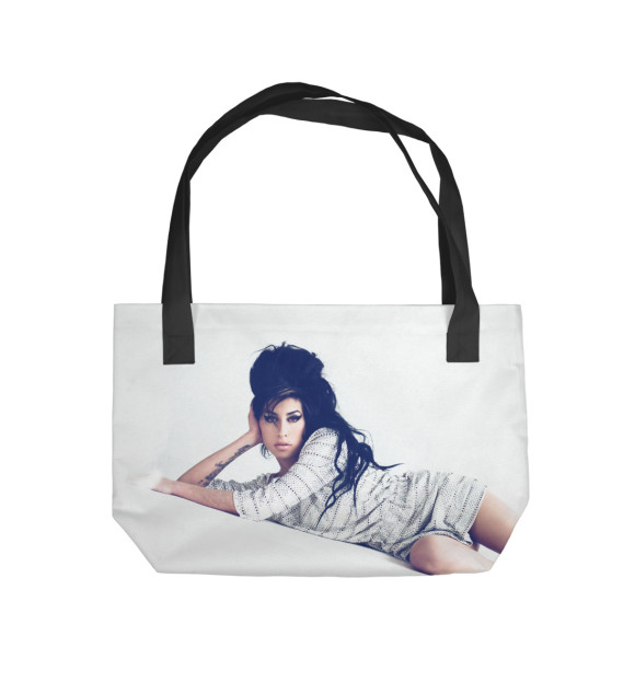 Пляжная сумка с изображением Amy Winehouse цвета 