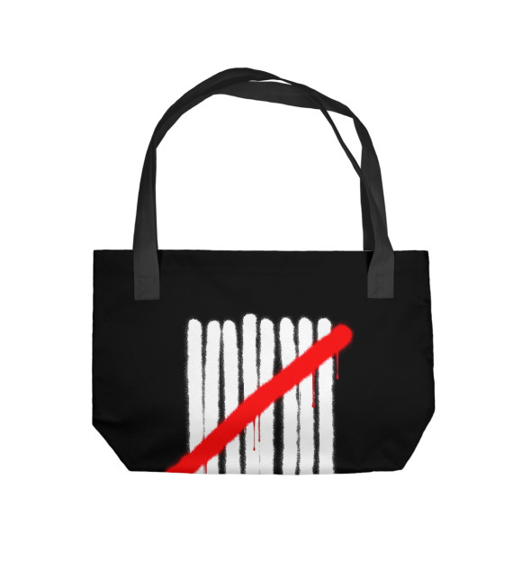 Пляжная сумка с изображением Deuce 9 Lives цвета 