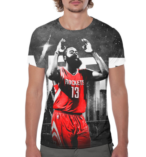 

Футболки Print Bar, Молочно-белый, Джеймс Харден