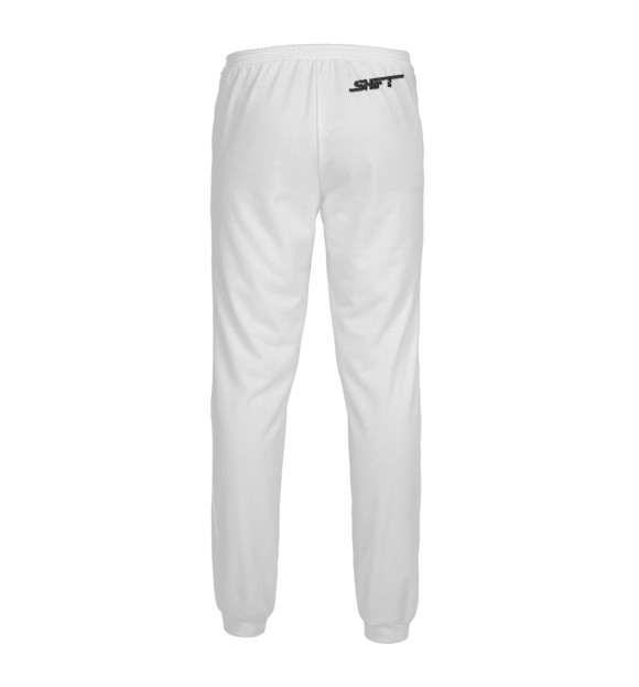 Мужские спортивные штаны с изображением Shift DjMan White цвета Белый