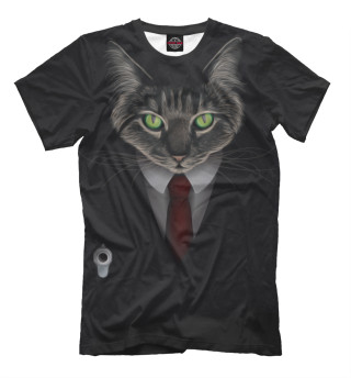 Мужская футболка Cat Hitman