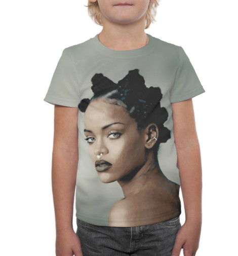 

Футболки Print Bar, Серый, Rihanna