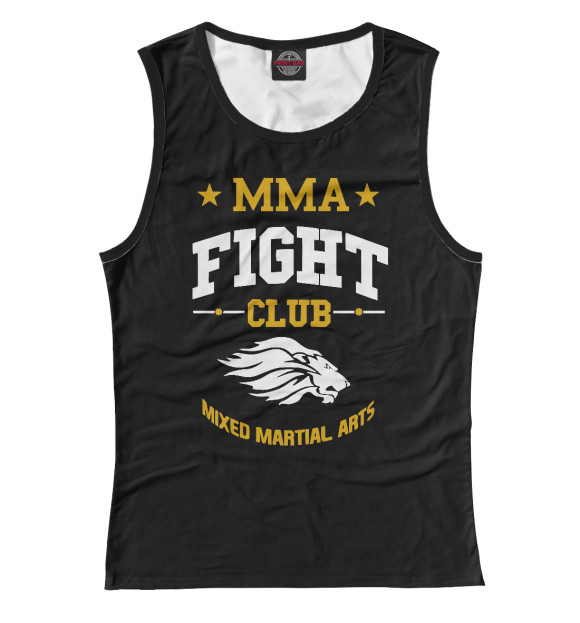 Майка для девочки с притом MMA Fight Club цвета Белый Майка для девочки с изображением MMA Fight Club цвета Белый