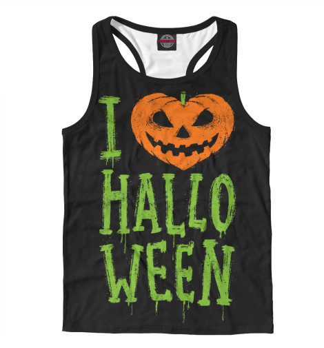 

Майки борцовки Print Bar, Белый, I Love Halloween