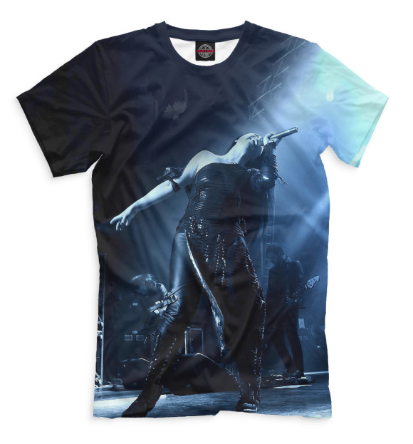 Футболка для мальчиков с изображением Evanescence цвета Черный