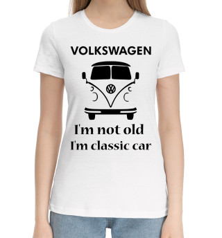 Хлопковая футболка для девочек Volkswagen