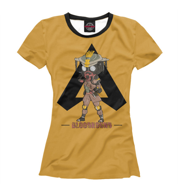 Футболка для девочек с изображением Bloodhound Chibi цвета Белый