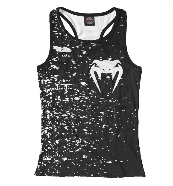 Женская майка-борцовка с изображением Venum цвета Белый