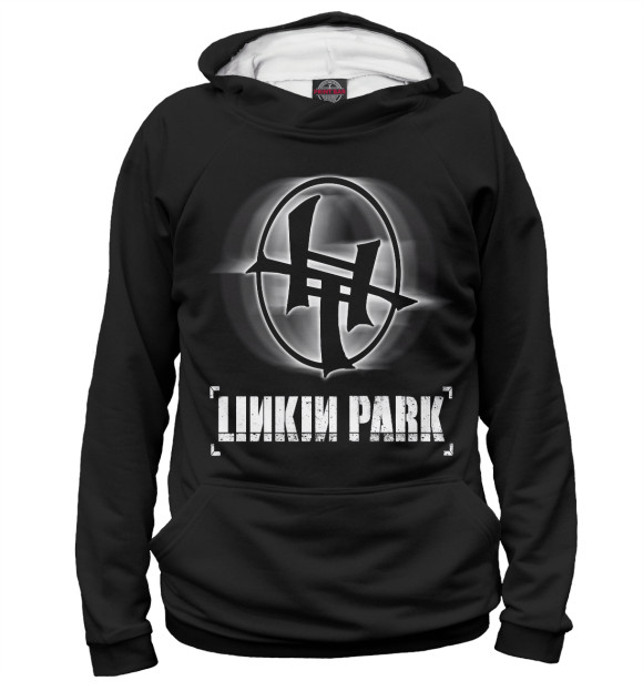Мужское худи с изображением Linkin Park цвета Белый