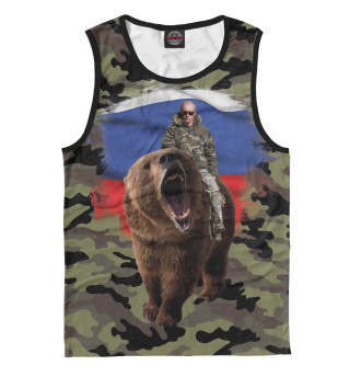 Майка для мальчика Путин на медведе