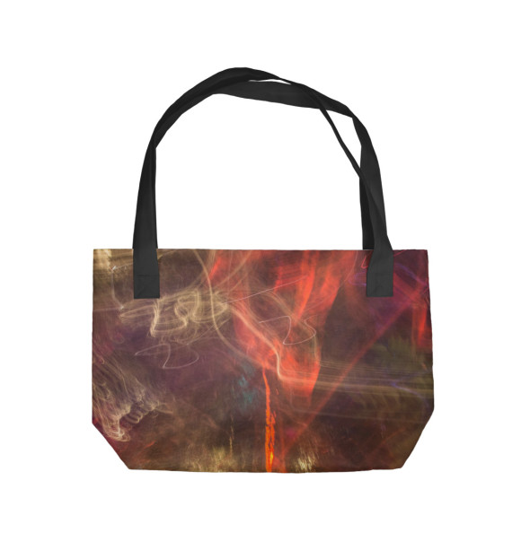 Пляжная сумка с изображением Дым цвета 